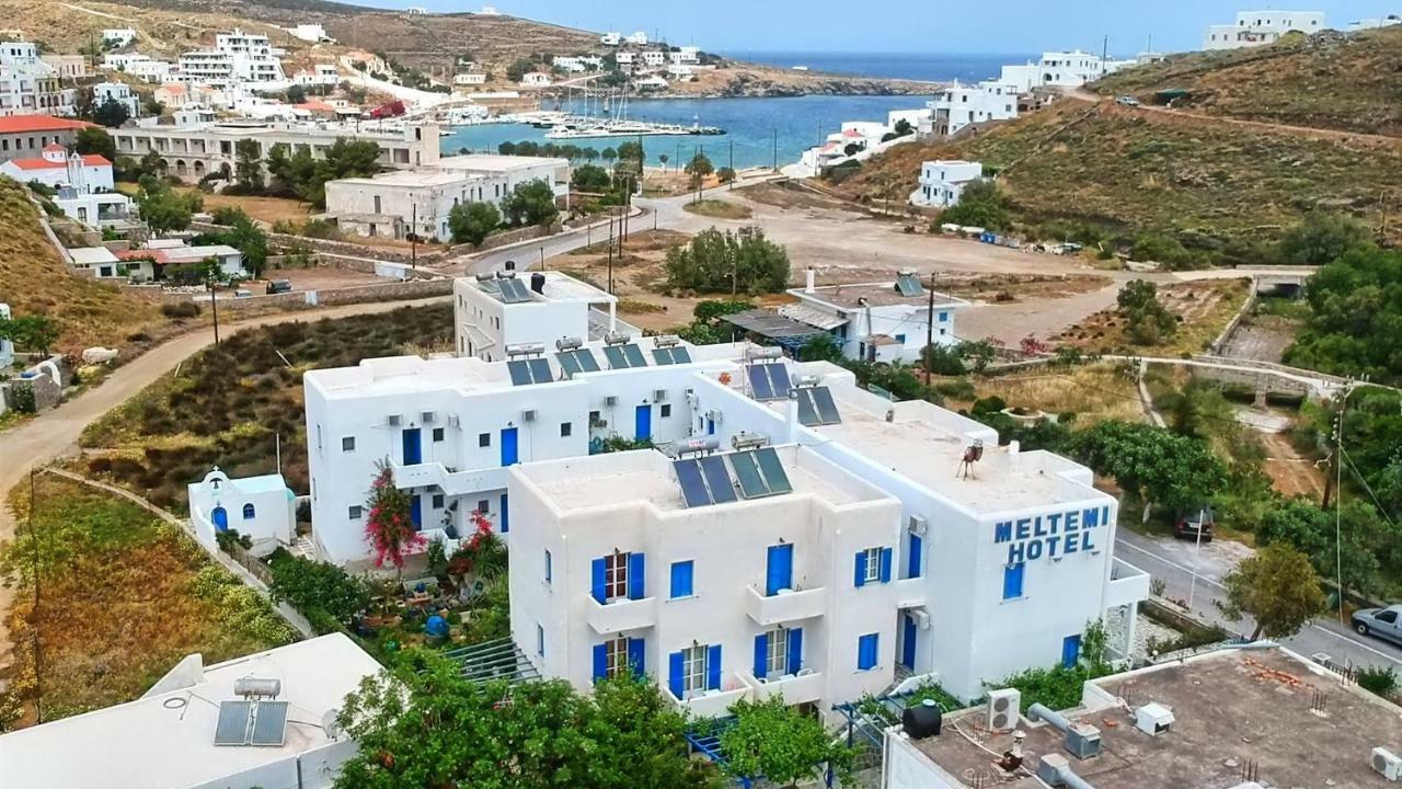 Meltemi Hotel Kythnos Loutrá Esterno foto